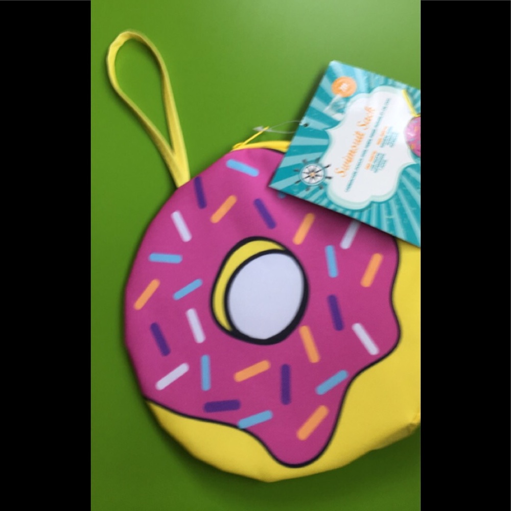 9” pouch zipper sack Sprinkle Donut makeup bag or?